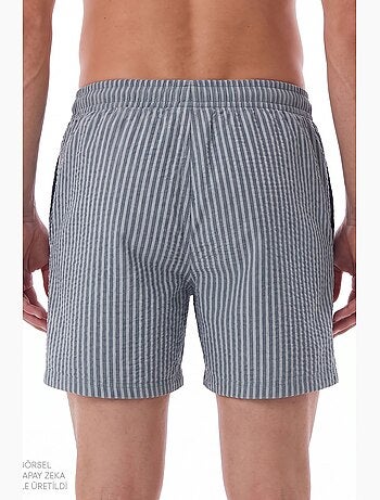 Short homme à rayures tissue penti