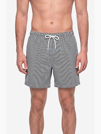 Short homme à rayures tissue penti