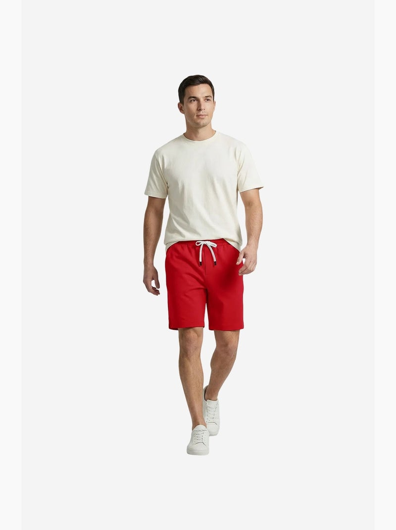 Short homme à taille mi-haute et cordon tommy Rouge - Kiabi