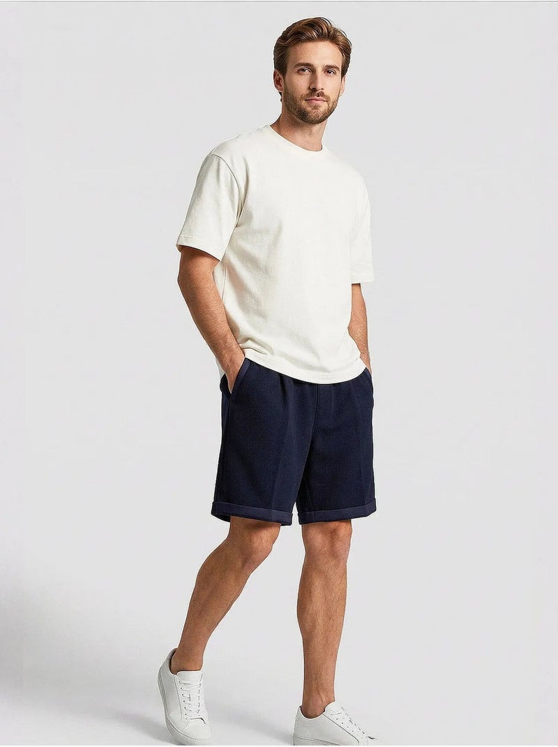 Short homme à taille mi-haute et jambes larges tommy Bleu marine - Kiabi
