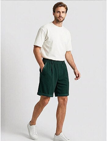 Short homme à taille mi-haute et jambes larges tommy