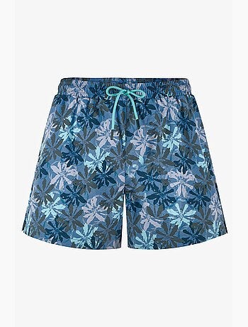 Short homme calm à motif fleurs et mer penti