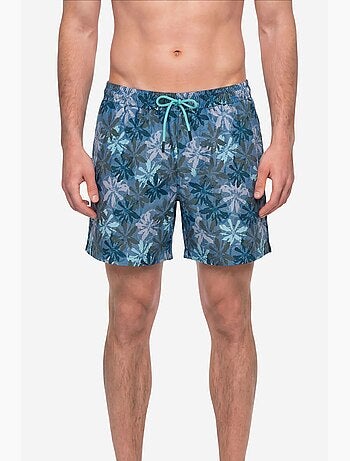 Short homme calm à motif fleurs et mer penti