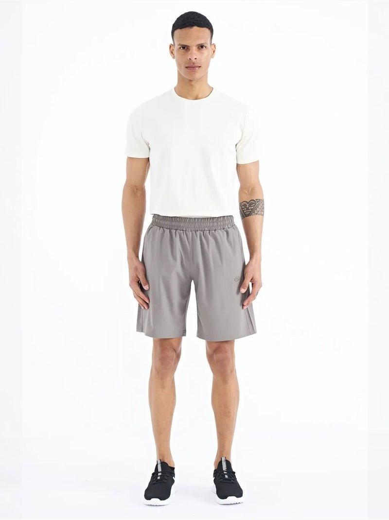 Short homme coupe regular, jambe large tommy Gris - Kiabi