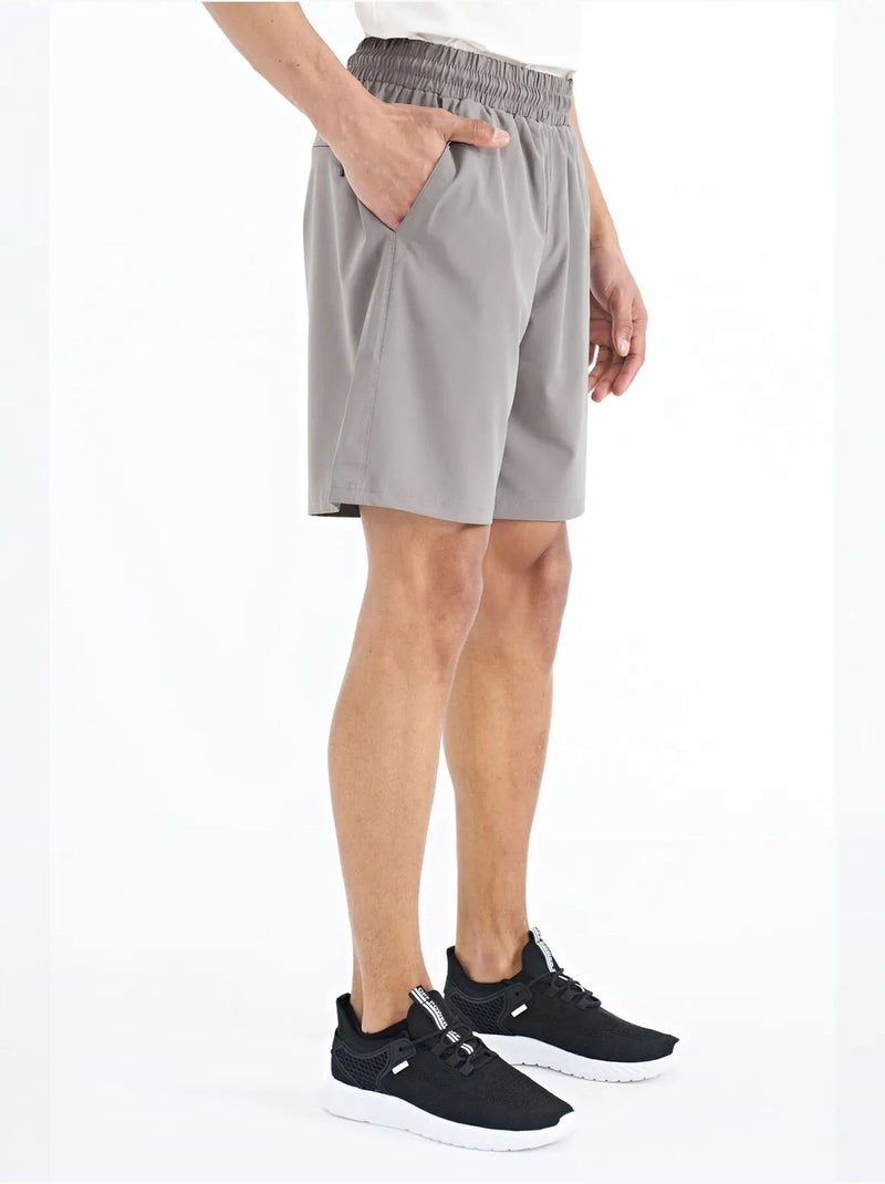 Short homme coupe regular, jambe large tommy Gris - Kiabi