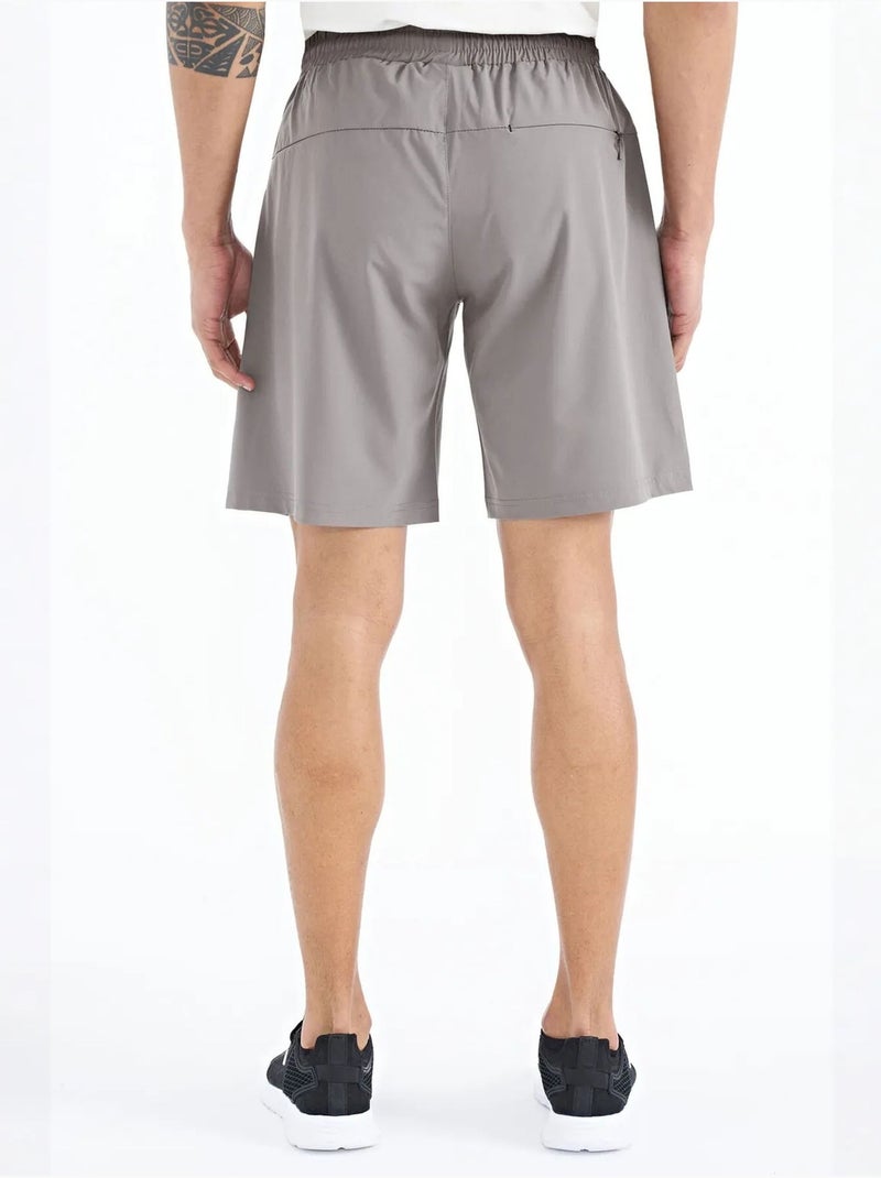 Short homme coupe regular, jambe large tommy Gris - Kiabi