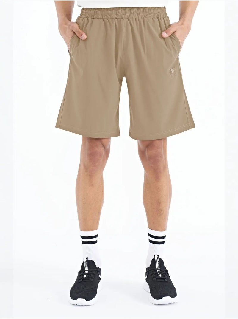 Short homme coupe regular, jambe large tommy Kaki - Kiabi