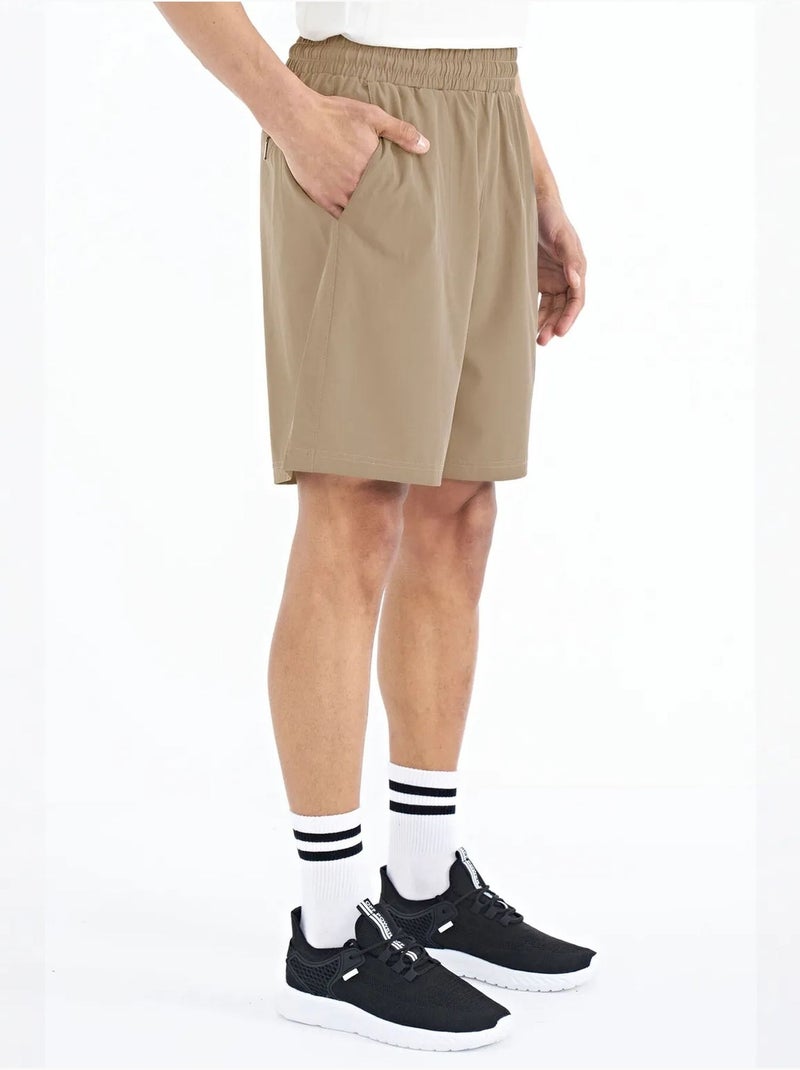 Short homme coupe regular, jambe large tommy Kaki - Kiabi