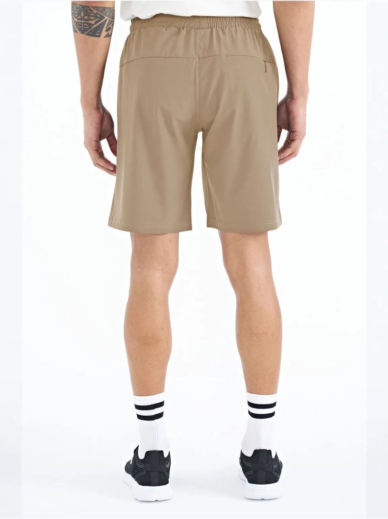 Short homme coupe regular, jambe large tommy Kaki - Kiabi