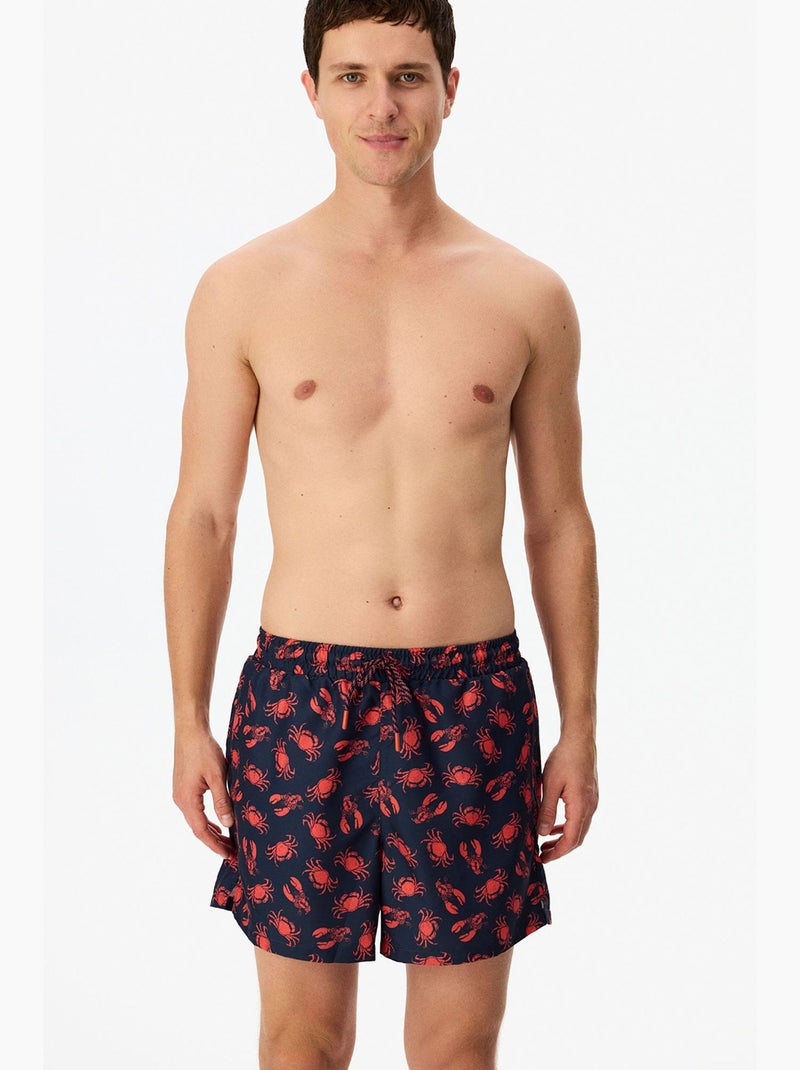 Short homme deep octopus penti Bleu Rouge - Kiabi