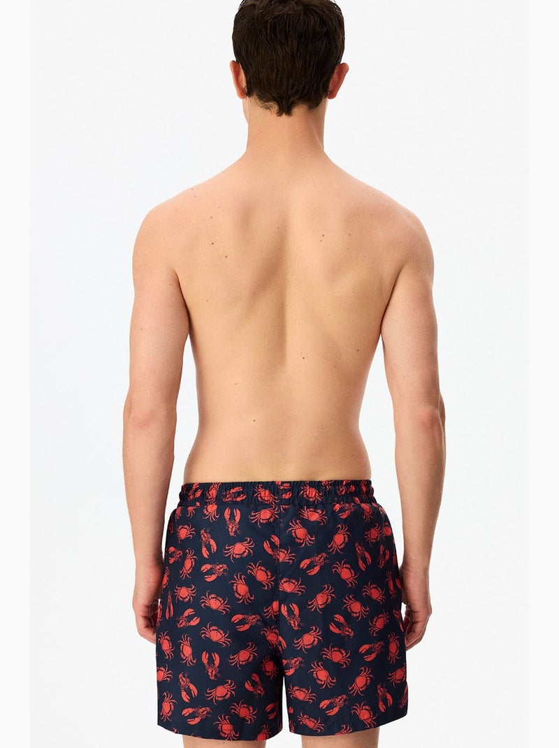 Short homme deep octopus penti Bleu Rouge - Kiabi