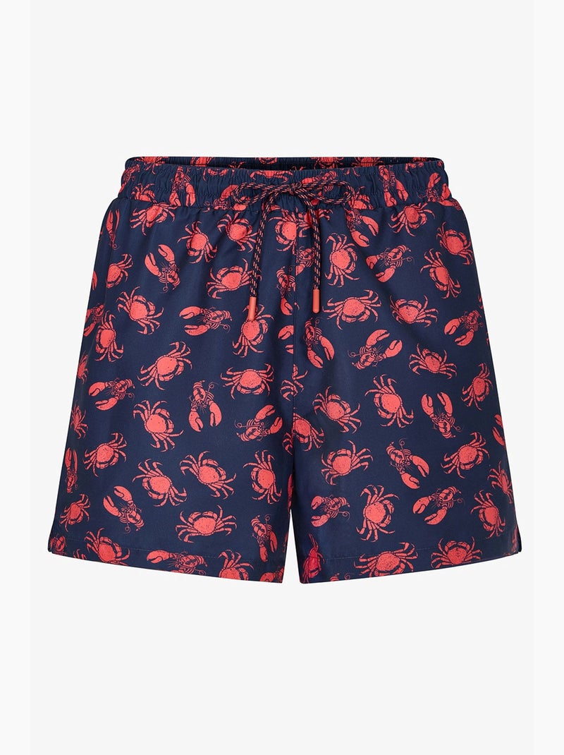 Short homme deep octopus penti Bleu Rouge - Kiabi