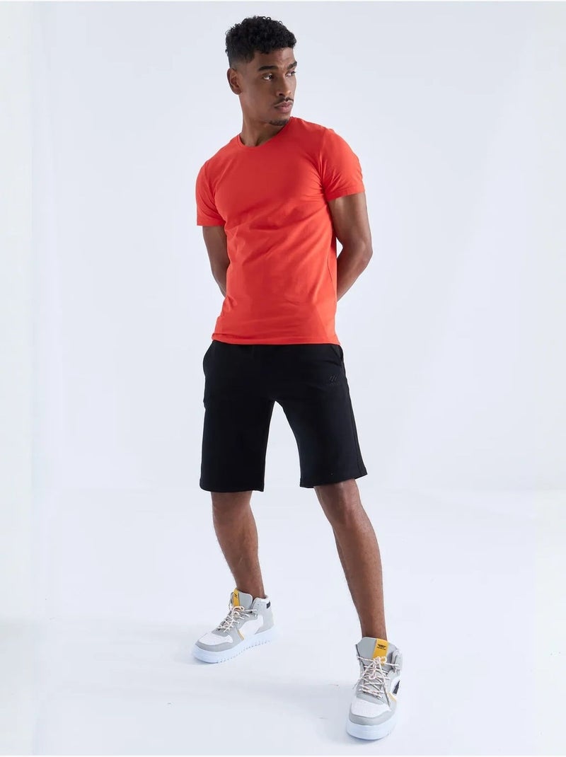 Short homme en jersey à taille coulissée tommy Noir - Kiabi