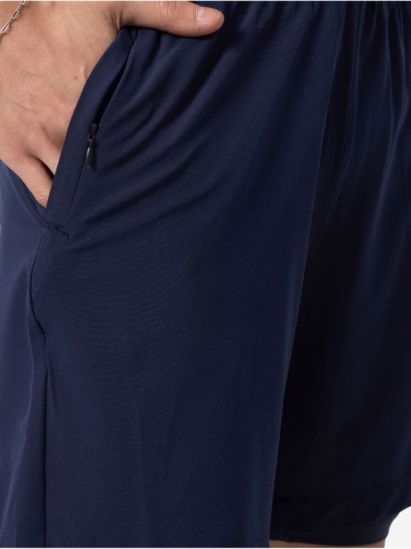 Short homme en jersey coupe droite tommy Bleu marine - Kiabi