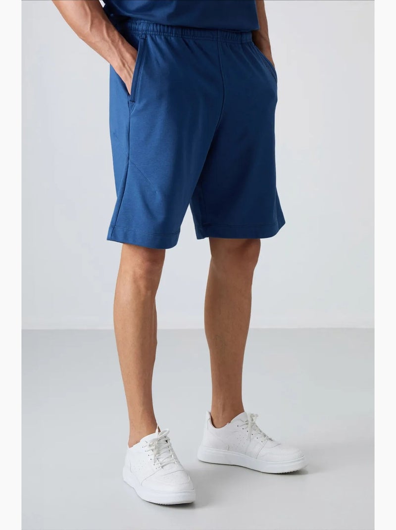 Short homme en mélange coton tommy Bleu - Kiabi