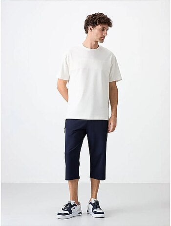 Short homme en mélange coton tommy