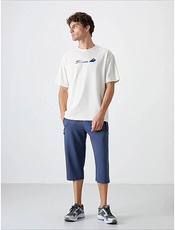 Short homme en mélange coton tommy