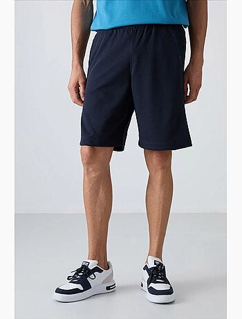 Short homme en mélange coton tommy