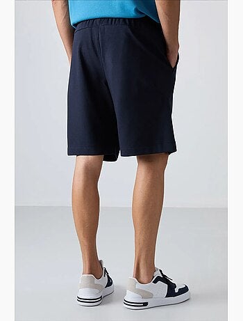 Short homme en mélange coton tommy