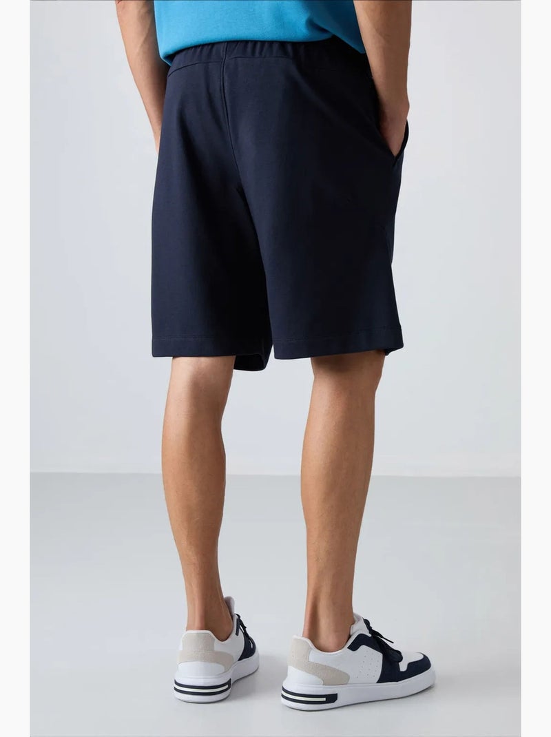Short homme en mélange coton tommy Bleu marine - Kiabi