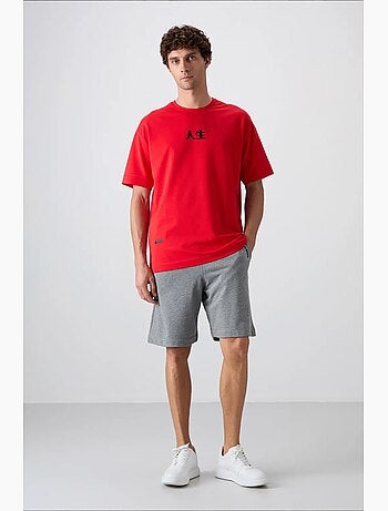Short homme en mélange coton tommy