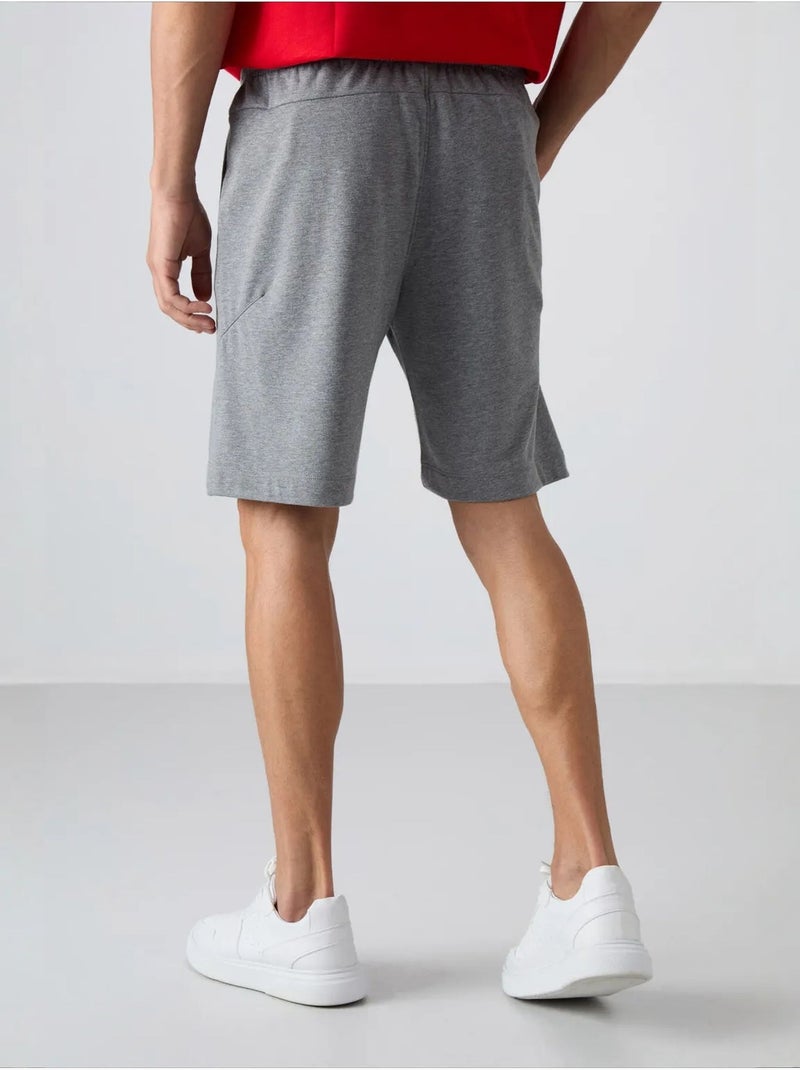Short homme en mélange coton tommy Gris - Kiabi