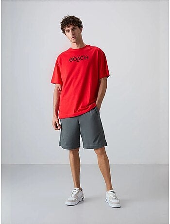 Short homme en mélange coton tommy