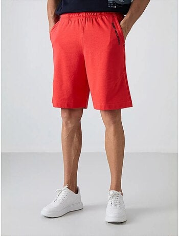 Short homme en mélange coton tommy