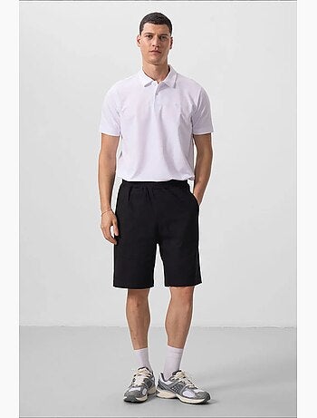 Short homme en mélange de coton tommy
