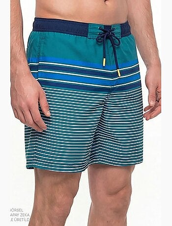 Short homme royal court rayé penti