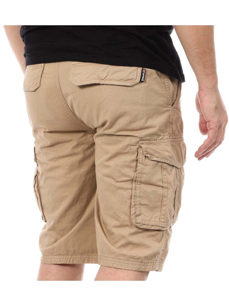 Short Homme Schott Beige - Kiabi