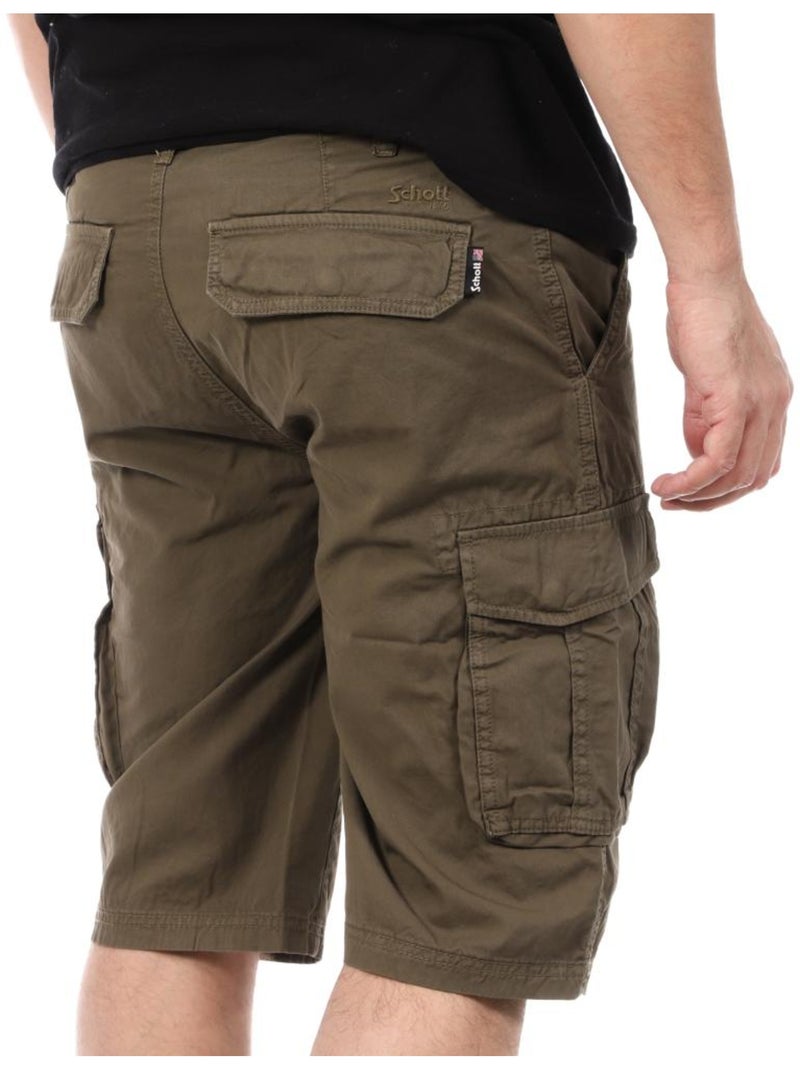Short Homme Schott Vert kaki clair - Kiabi