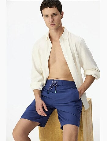 Short homme surfer à imprimé slogan penti