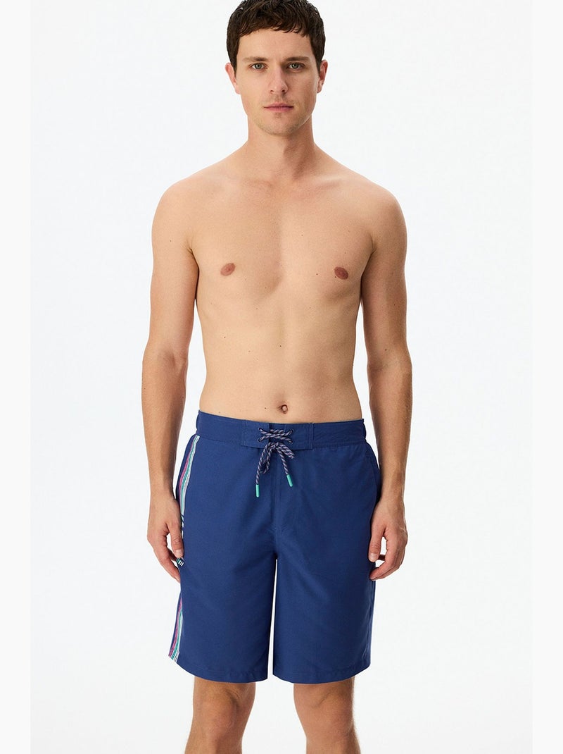 Short homme surfer à imprimé slogan penti Bleu marine - Kiabi