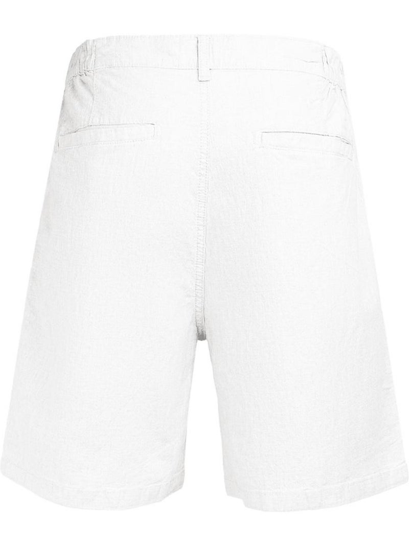 Short homme teddy smith linen Blanc - Kiabi