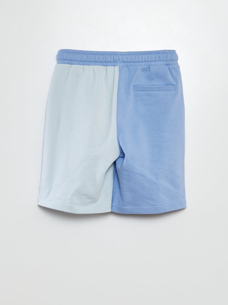 Short imprimé en molleton fin - Graphik Edition Bleu - Kiabi