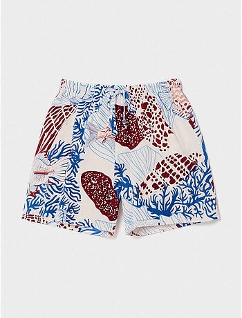 Short imprimé inspiration fond marin