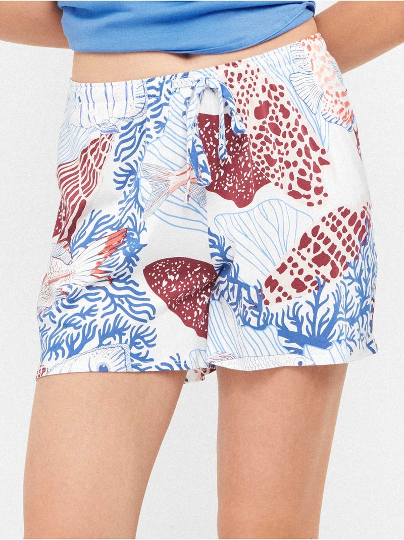 Short imprimé inspiration fond marin Multicolore - Kiabi