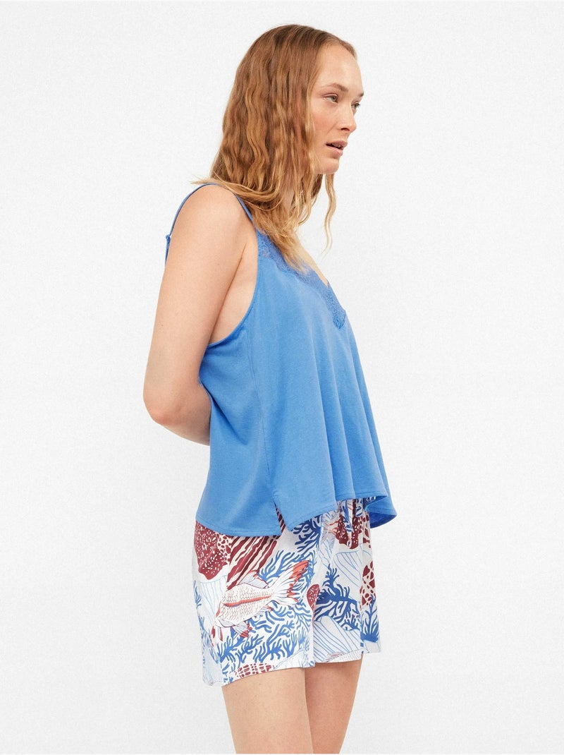Short imprimé inspiration fond marin Multicolore - Kiabi