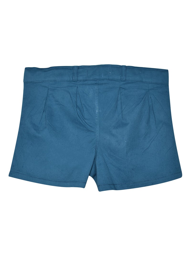 SHORT ISILDA TWILL ENFANT Bleu - Kiabi