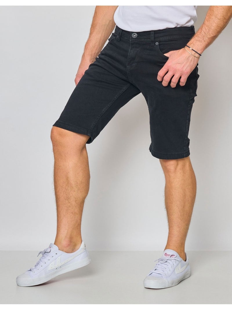 Short Jeans Kebello Noir Noir - Kiabi