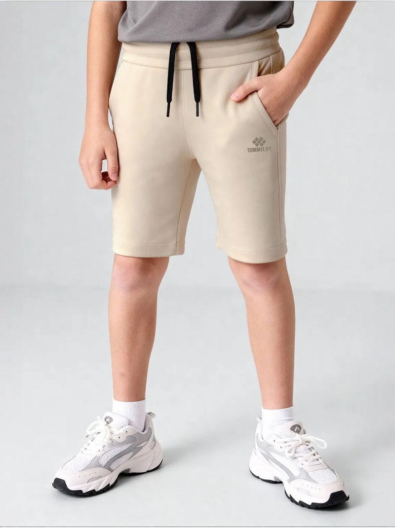 Short jeunesse à taille cordon tommy Beige argile - Kiabi