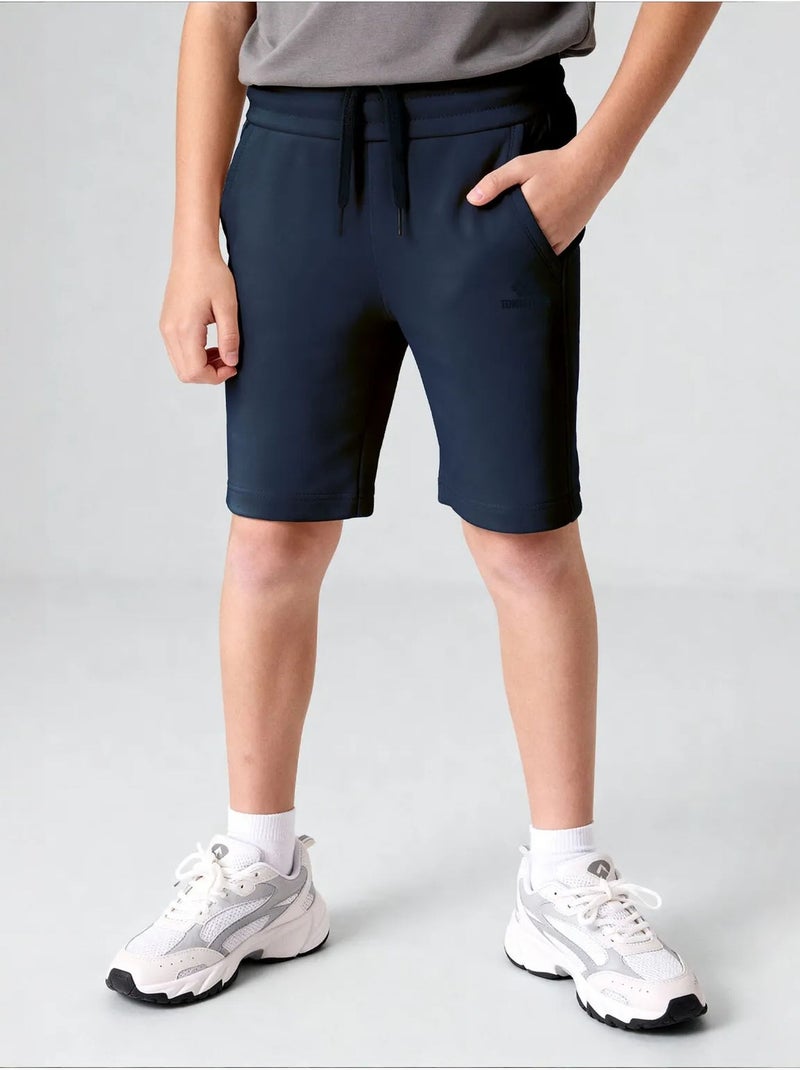 Short jeunesse à taille cordon tommy Bleu marine - Kiabi