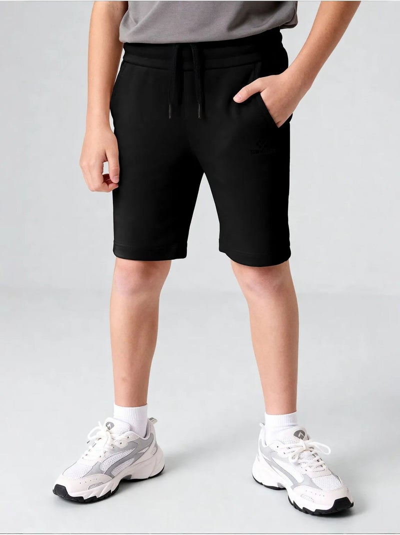 Short jeunesse à taille cordon tommy Noir - Kiabi