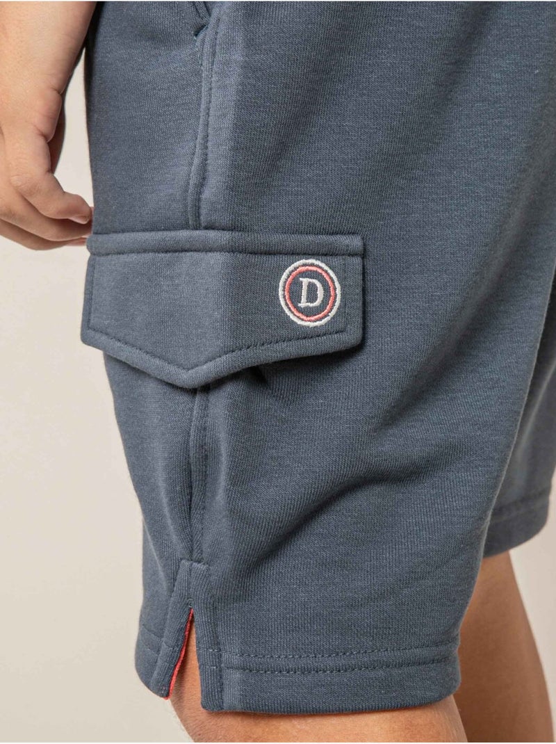 Short jogger garçon 'Deeluxe' Bleu foncé - Kiabi