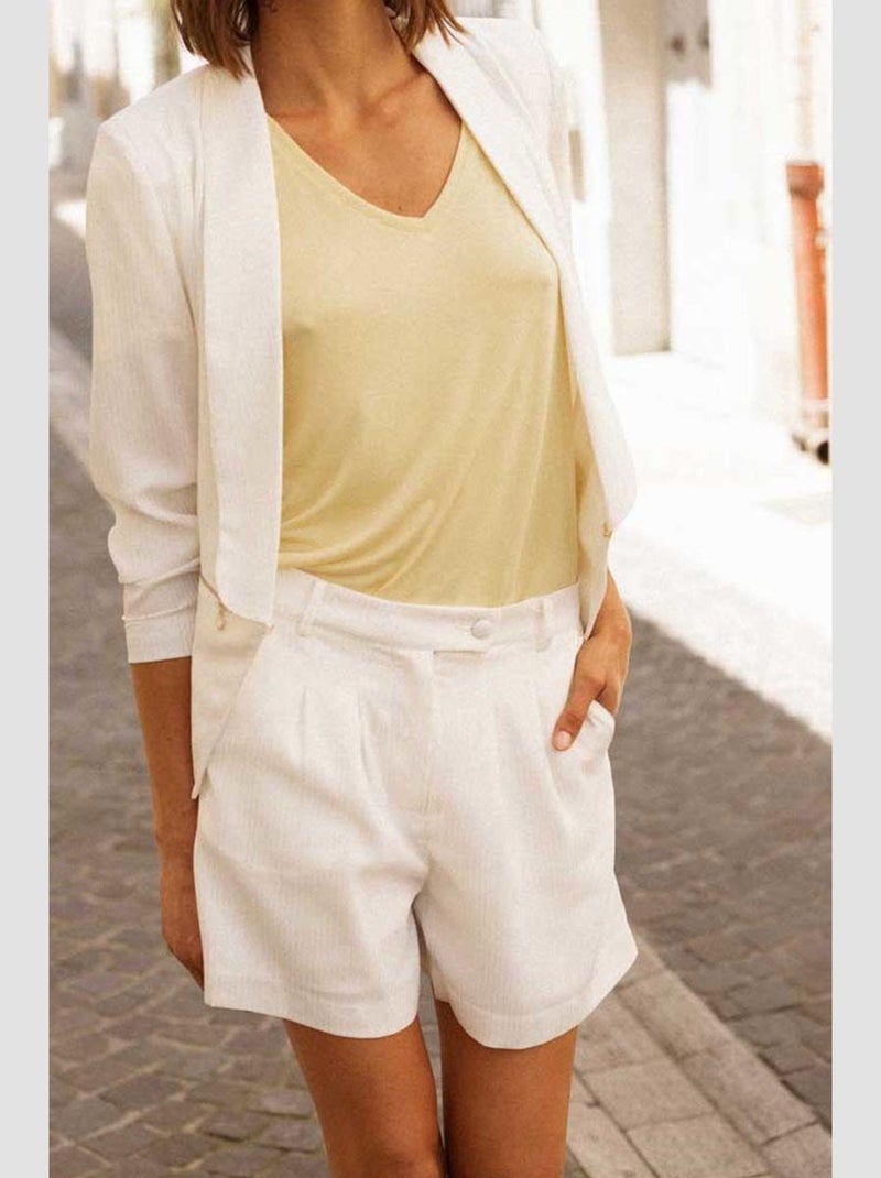 Short JOHN 'Le Temps Des Cerises' Blanc - Kiabi