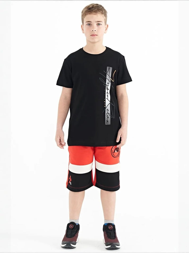 Short junior en mélange coton tommy Multicolore - Kiabi
