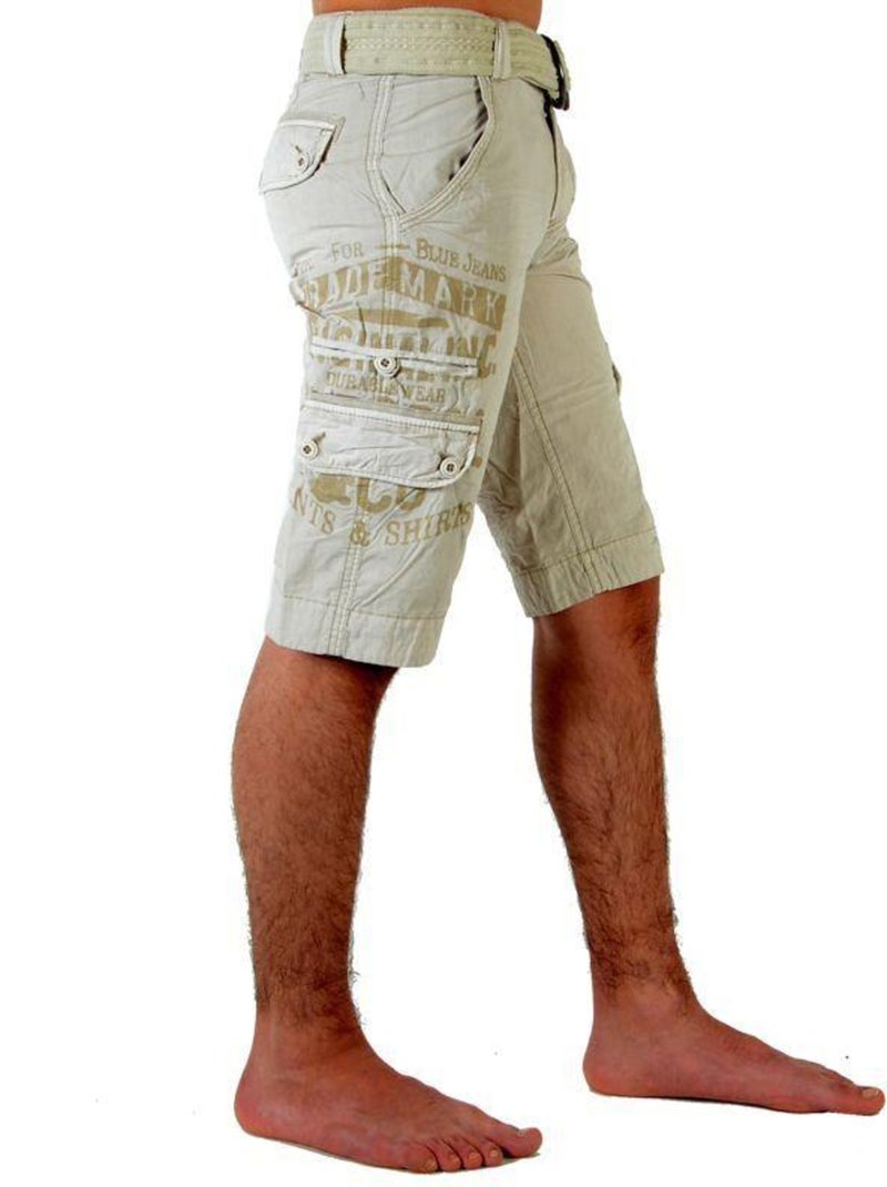Short Kaporal Enfant Vague Mastic Beige - Kiabi