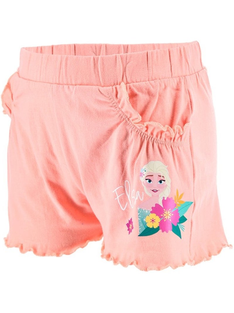 Short La Reine des Neiges Fille | Licence Officielle Corail - Kiabi