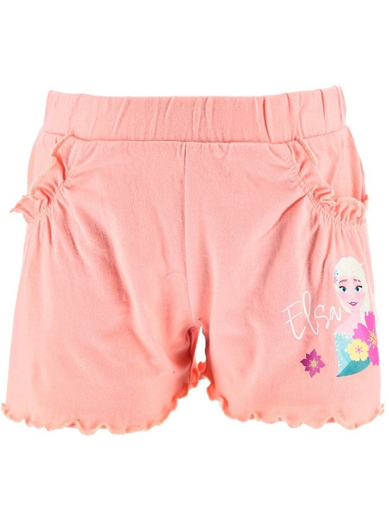 Short La Reine des Neiges Fille | Licence Officielle Corail - Kiabi